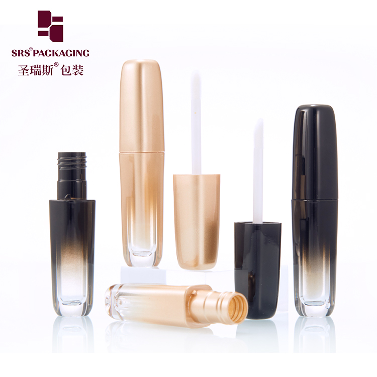 MOQ 20 in stock custom lip gloss tubes 5ml plastic make up cosmetic packaging