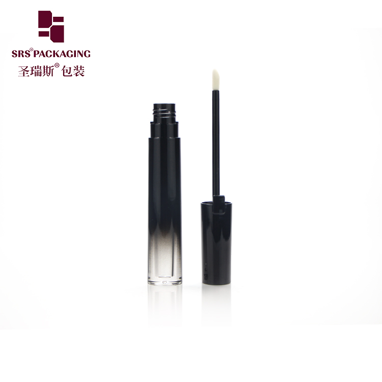 SRS new arrival high quality competitive price 2ml round shape gradient black lipgloss tube