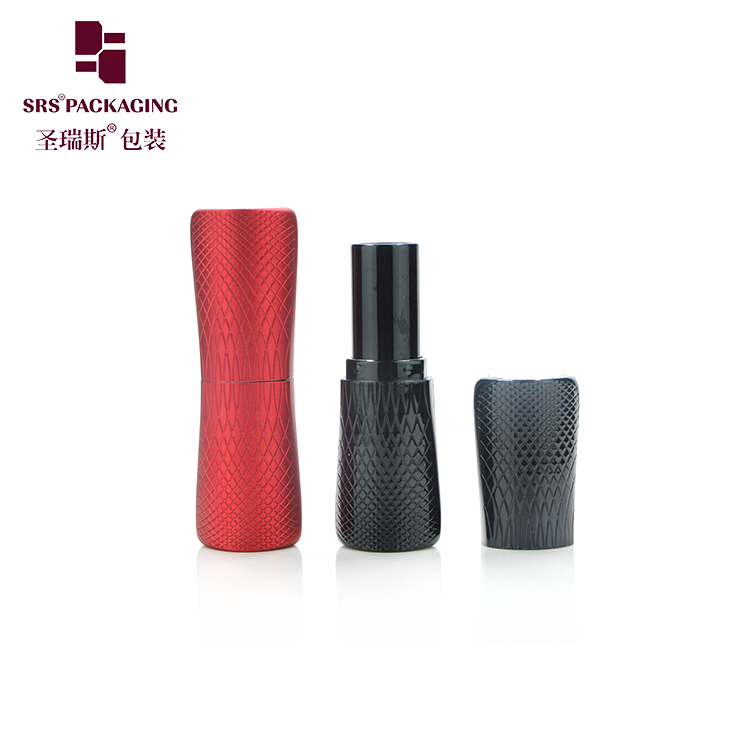 black bling empty waist plastic luxury unique lipstick tube