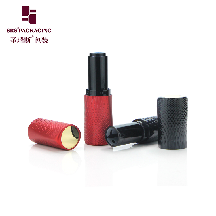 black bling empty waist plastic luxury unique lipstick tube