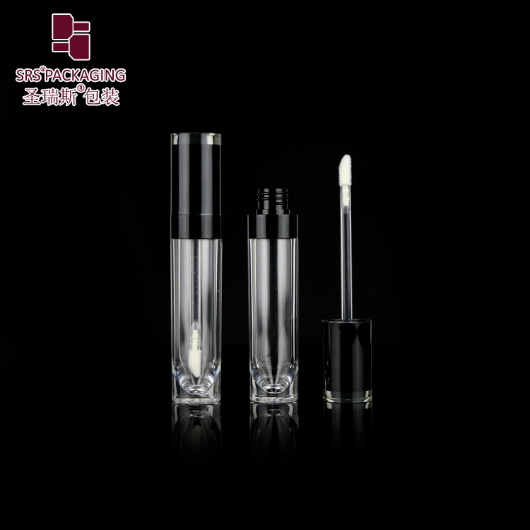 High Quality Newest Stock Wholesale 10ml Clear Crystal Cylinder Transparent Empty Lip Gloss Tube