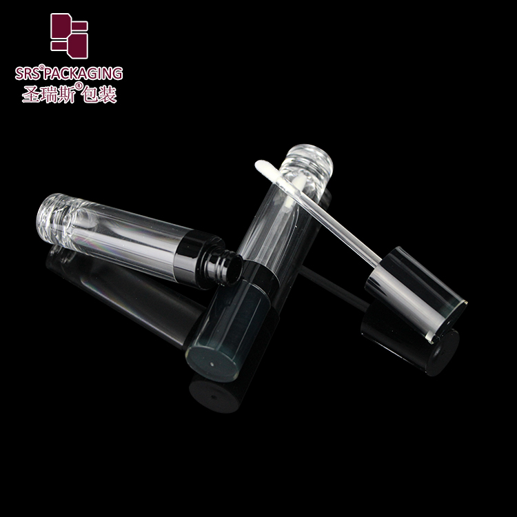 High Quality Newest Stock Wholesale 10ml Clear Crystal Cylinder Transparent Empty Lip Gloss Tube