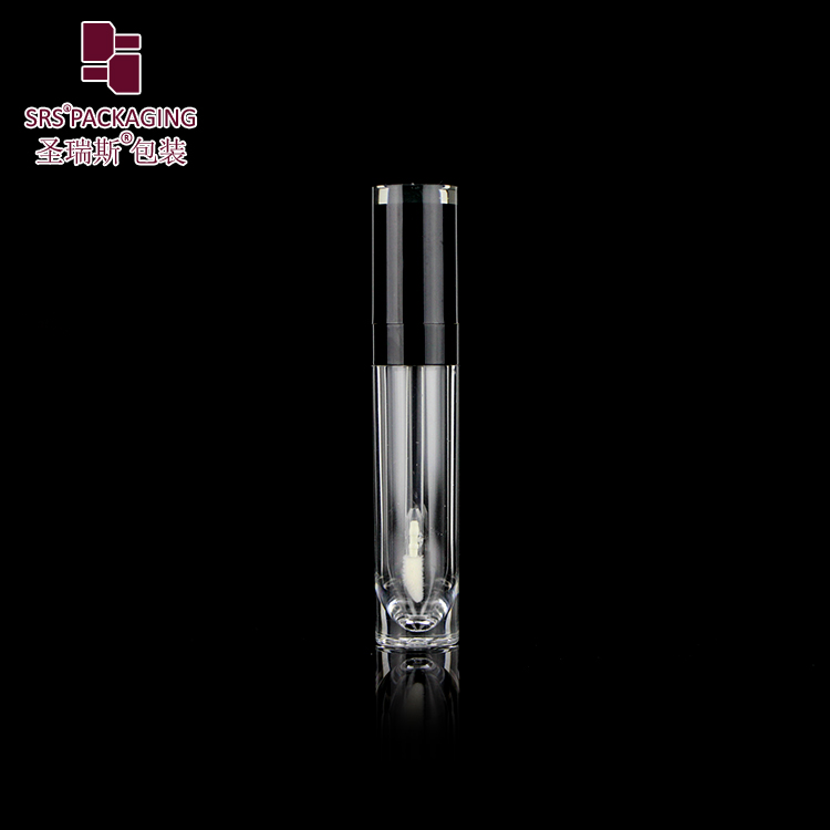 High Quality Newest Stock Wholesale 10ml Clear Crystal Cylinder Transparent Empty Lip Gloss Tube