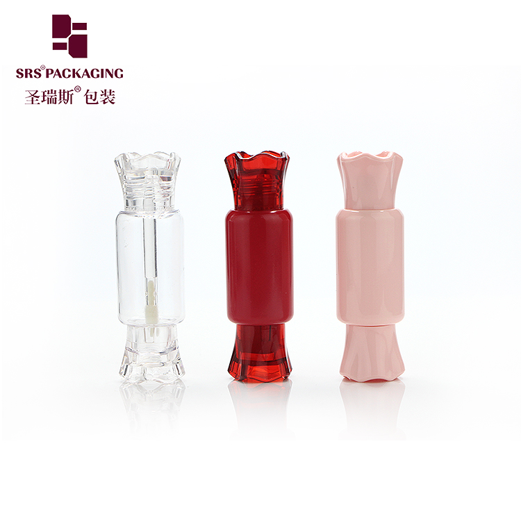 Sweet Candy Shaped Empty Lip Gloss Tube 13.2ml Unique clear lipgloss Container Cosmetic lip liquid Packaging