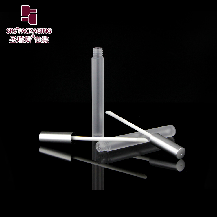 Wholesale cosmetic packaging lipgloss tube frosted make up plastic container