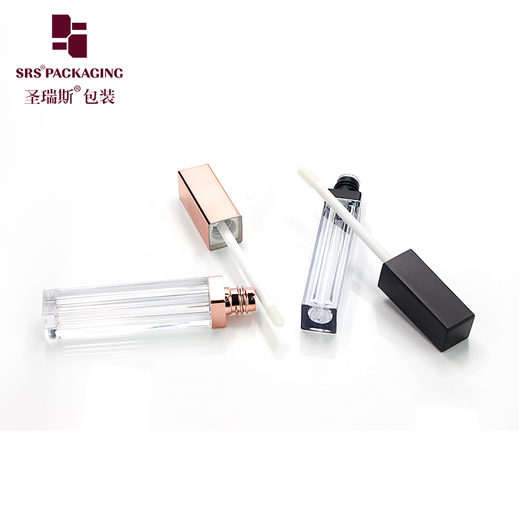 5ml glossy transparent beauty elegant empty lip gloss tube container