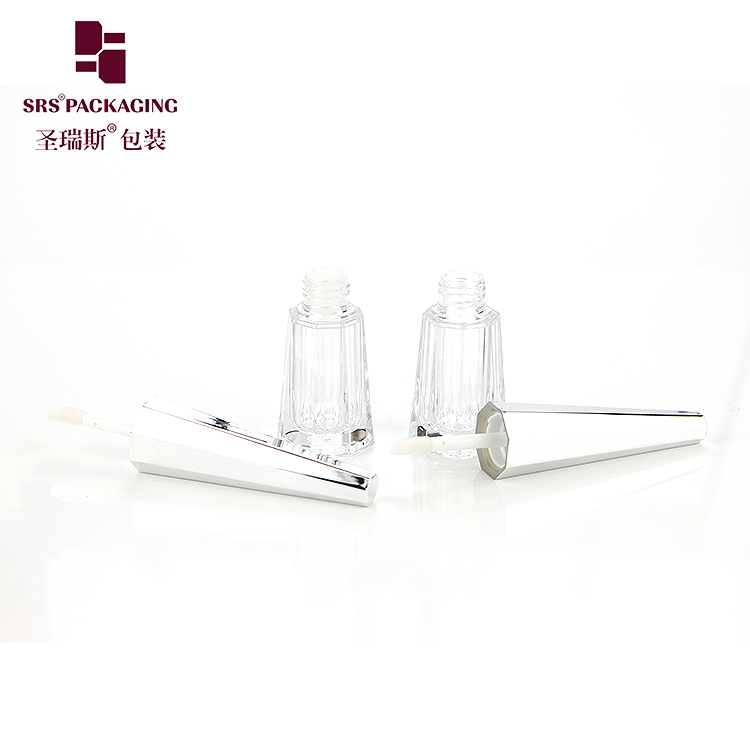 2020 wholesale empty unique cute cone lip gloss tube clear lip liquid container with wands