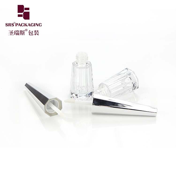 2020 wholesale empty unique cute cone lip gloss tube clear lip liquid container with wands