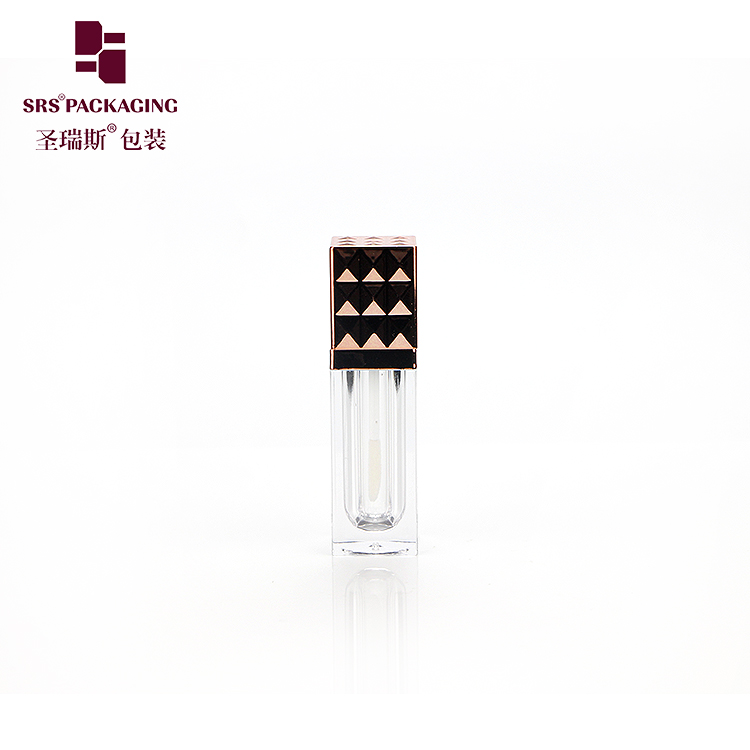 High Quality Empty Square Lip Gloss Tube Plastic Containers Cosmetic Packaging