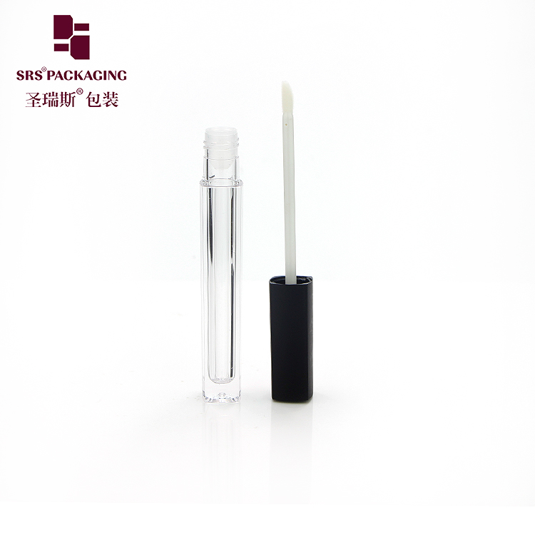 Lip gloss tube container 5ml square makeup cosmetic packaging with applicator