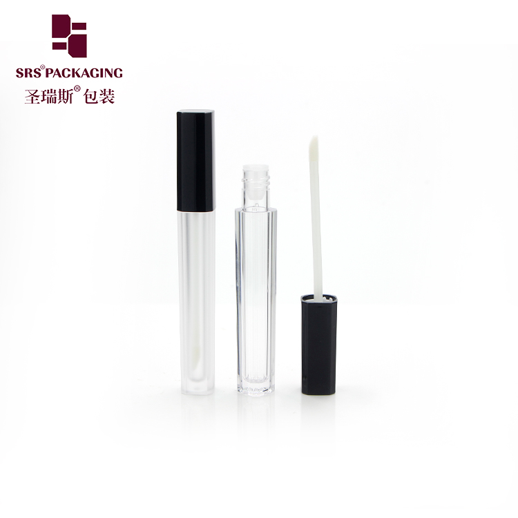 Wholesale stock empty frost clear cosmetic plastic 4.5ml lip gloss tubes packaging