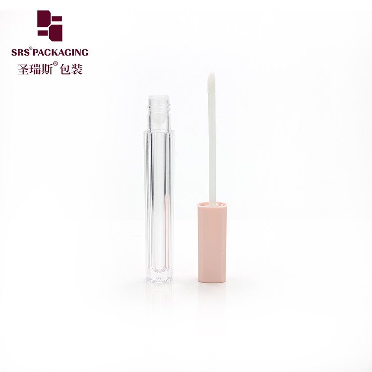 Wholesale stock empty frost clear cosmetic plastic 4.5ml lip gloss tubes packaging