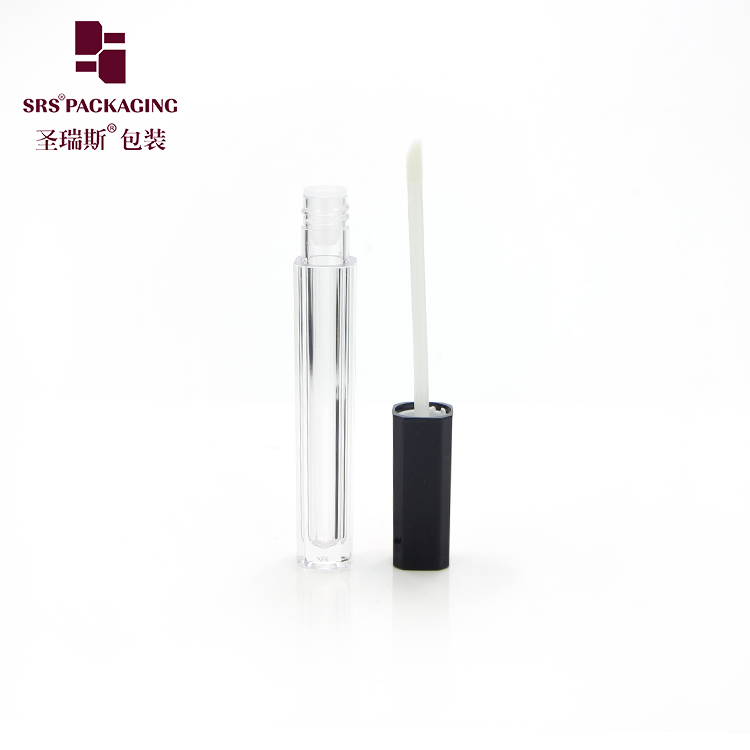 Wholesale stock empty frost clear cosmetic plastic 4.5ml lip gloss tubes packaging