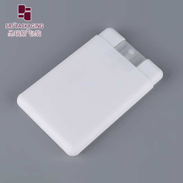 New cosmetic empty packaging square spray bottle 20ml pocket credit card mist sprayer bottles