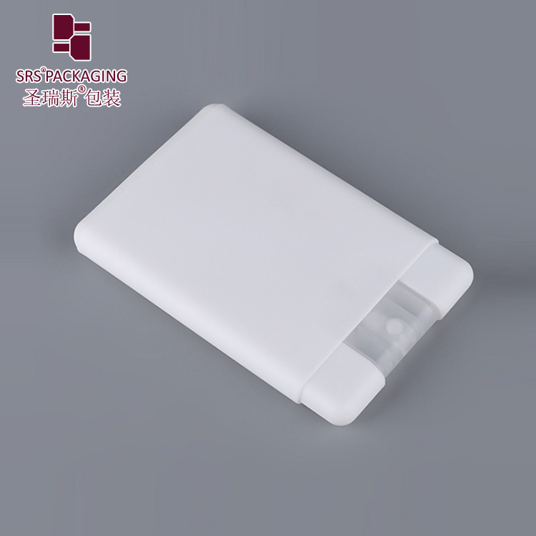 New cosmetic empty packaging square spray bottle 20ml pocket credit card mist sprayer bottles