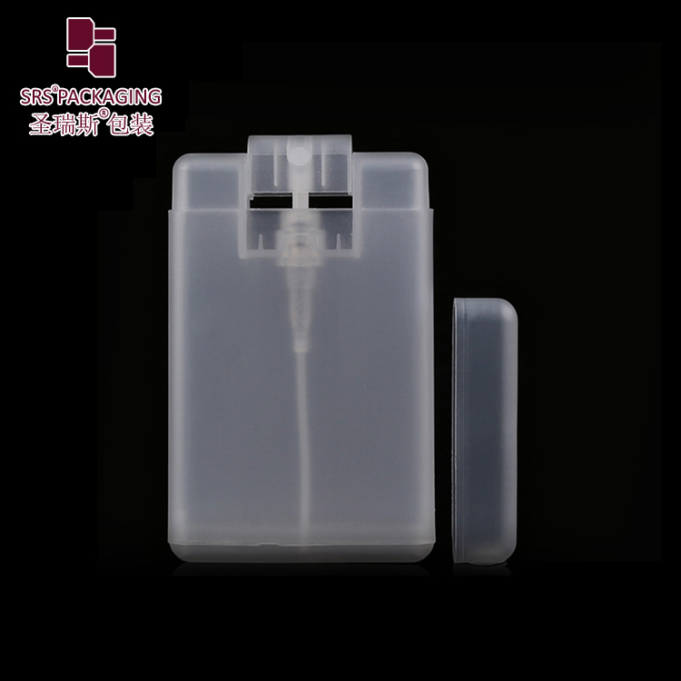 New cosmetic empty packaging square spray bottle 20ml pocket credit card mist sprayer bottles