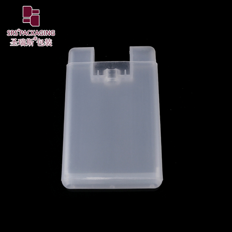 New cosmetic empty packaging square spray bottle 20ml pocket credit card mist sprayer bottles