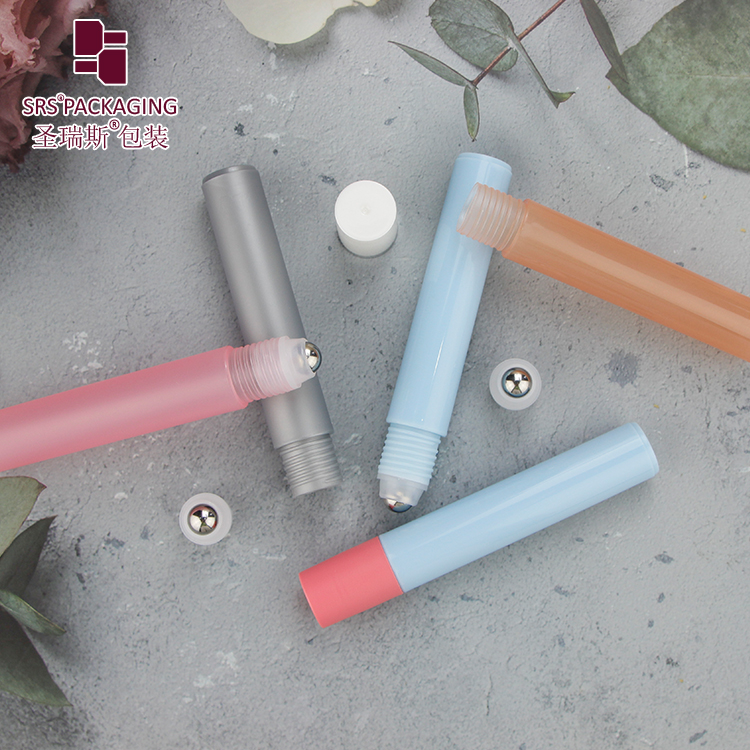 Hot Sale 15ml PCR Material Recycled Plastic Cosmetic Packaging Roll On Bottle