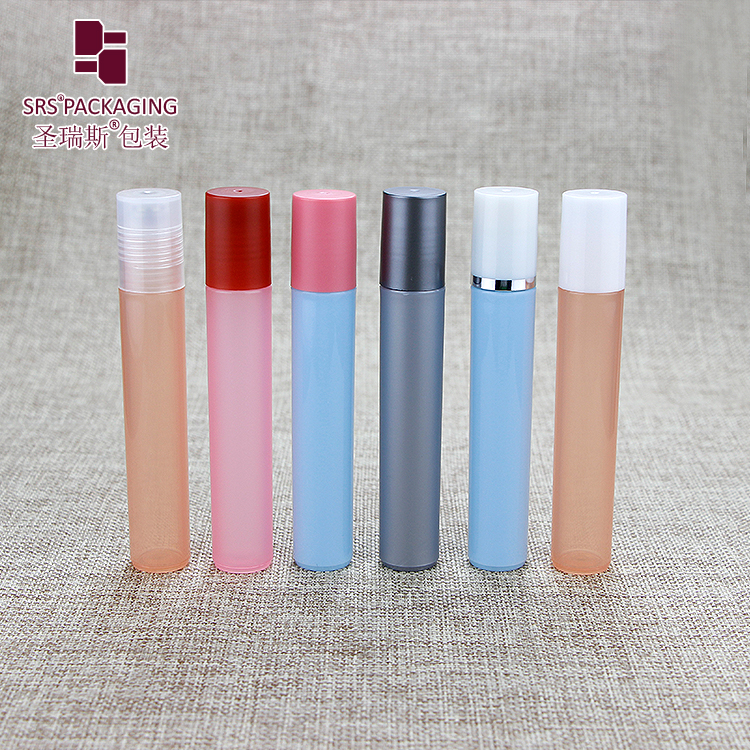 Hot Sale 15ml PCR Material Recycled Plastic Cosmetic Packaging Roll On Bottle