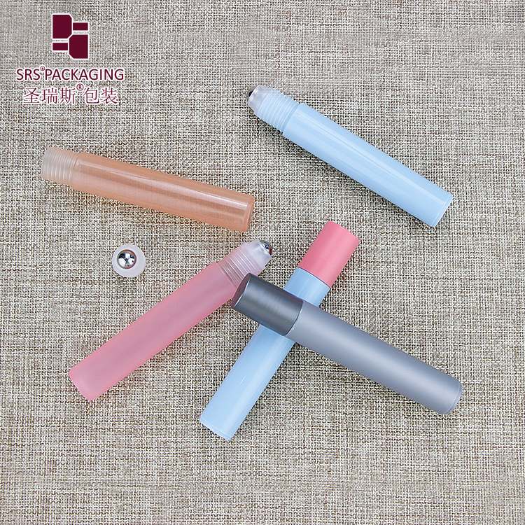 Hot Sale 15ml PCR Material Recycled Plastic Cosmetic Packaging Roll On Bottle