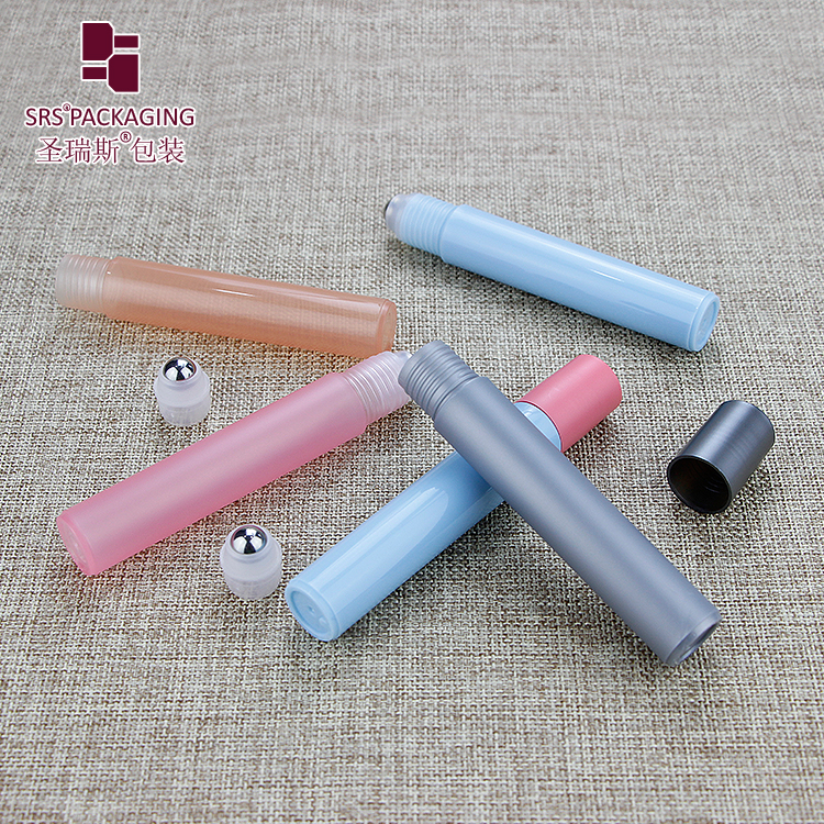 Hot Sale 15ml PCR Material Recycled Plastic Cosmetic Packaging Roll On Bottle