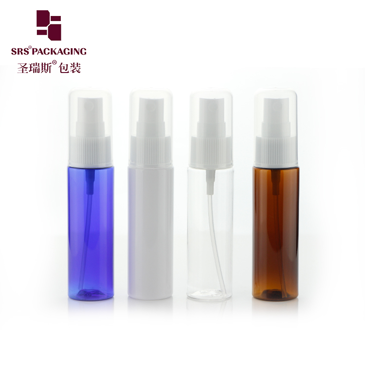 Hot Sale 30ml 50ml 100ml Plastic PET colorful Spray Bottle Packing Alcohol Disinfectant