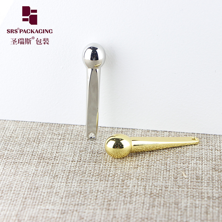 Beauty makeup tools gold cream mixing facial metal cosmetic spoon and spatula