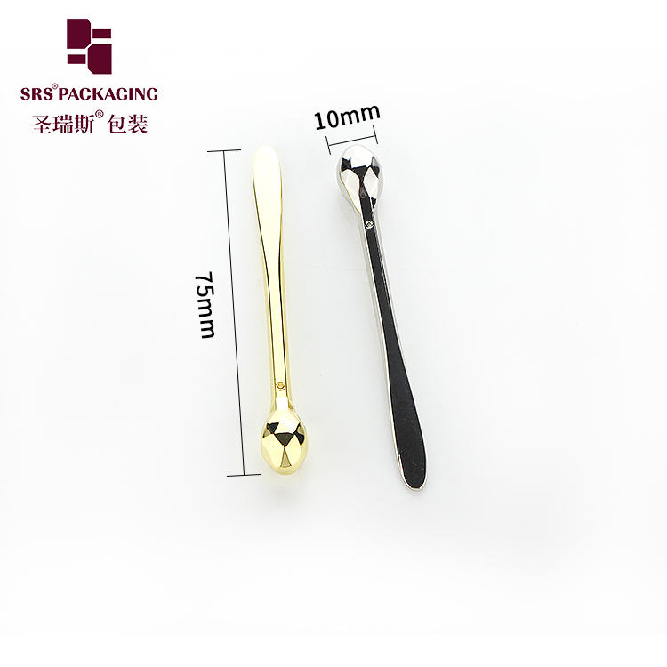 pink makeup cream spatula luxury mini plastic gold cosmetic mini spatula for skincare
