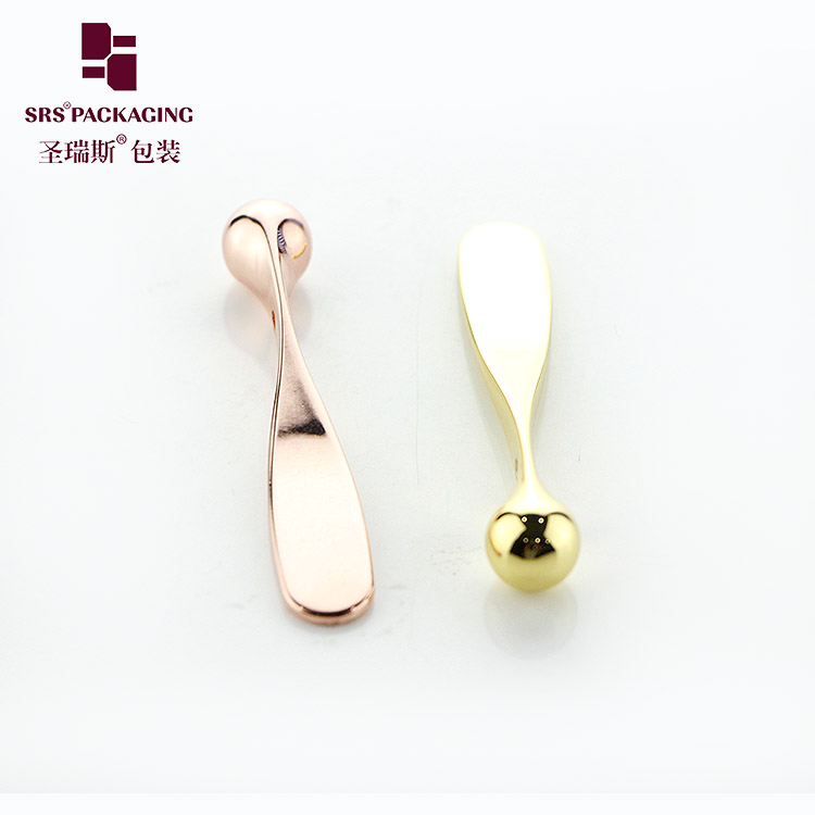 wholesale mini small size skin care tool zinc alloy luxury eye cosmetic spoon