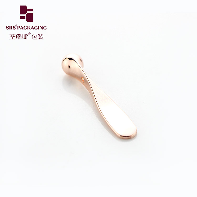 wholesale mini small size skin care tool zinc alloy luxury eye cosmetic spoon