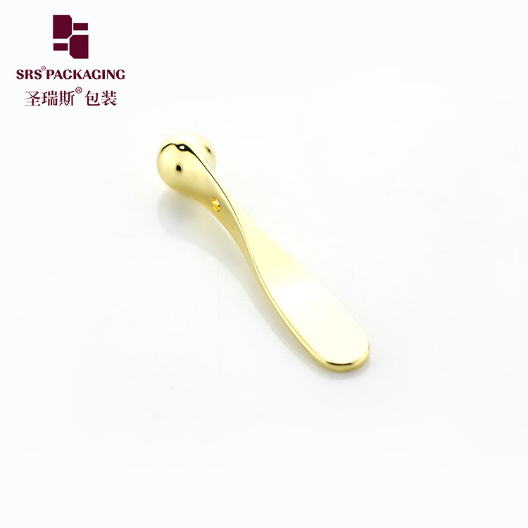 wholesale mini small size skin care tool zinc alloy luxury eye cosmetic spoon