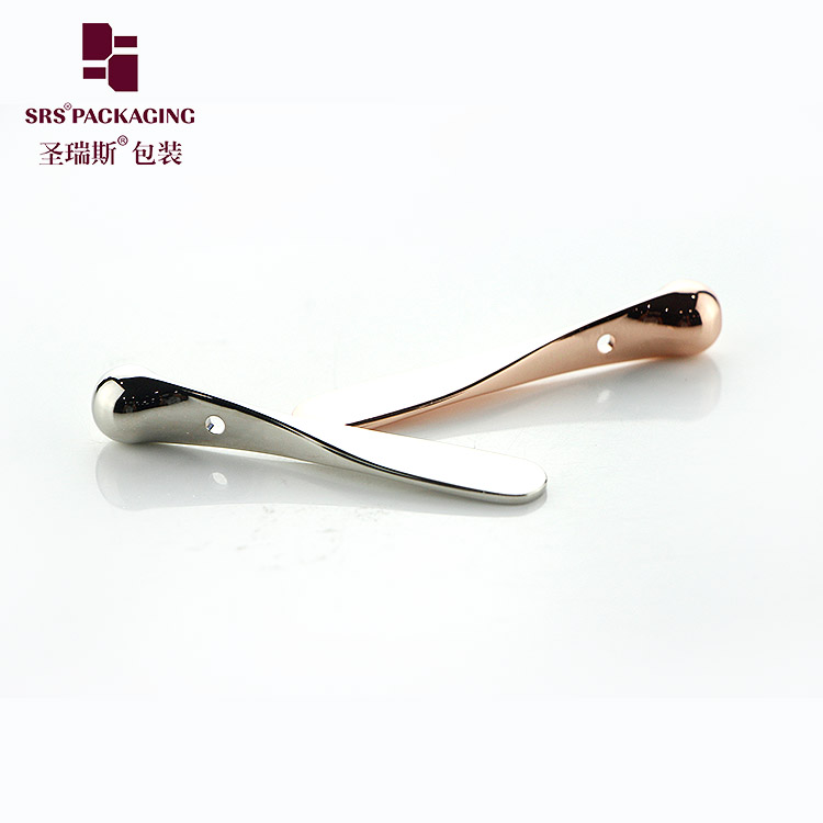 wholesale mini small size skin care tool zinc alloy luxury eye cosmetic spoon