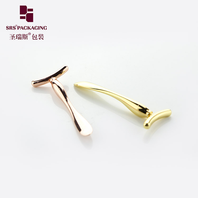 Rose gold face cream spoon skin lift personal care cosmetic  metal roller make up tools