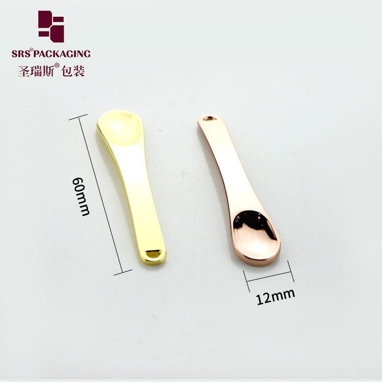 Beauty Makeup Tools Gold/rose gold/silver Facial Cream Mixing Metal Spoon Cosmetic Spatula