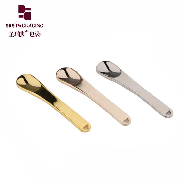 Beauty Makeup Tools Gold/rose gold/silver Facial Cream Mixing Metal Spoon Cosmetic Spatula