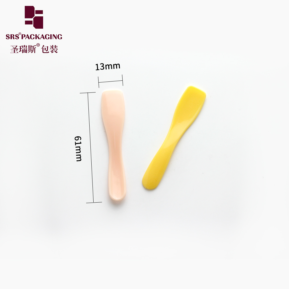 Mini Cosmetic Spatula Scoop Disposable colorful Plastic Spoon for skin care