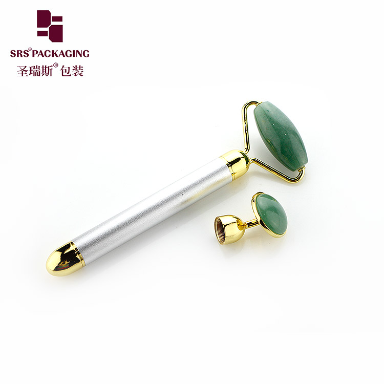 2020 hot sale rose gold face lift massage tool with luxurious jade roller massage roller ready to ship