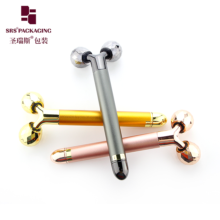 wholesale gold luxury vibrating face lift Y shape facial beauty massage tool