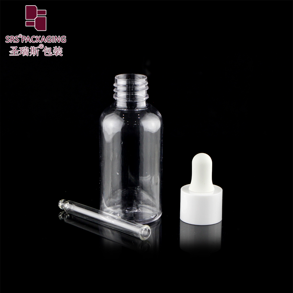 round boston shape plastic eco friendly transparent 50ml 100ml bottle pet