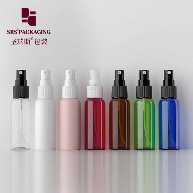 Cheap transparent 100ml pet bottle hot sale plastic spray pump container for alcohol