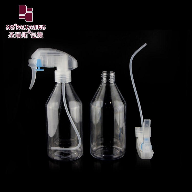 Factory production refillable durable large volume 300ml pet bottle for cosmetic use packaging