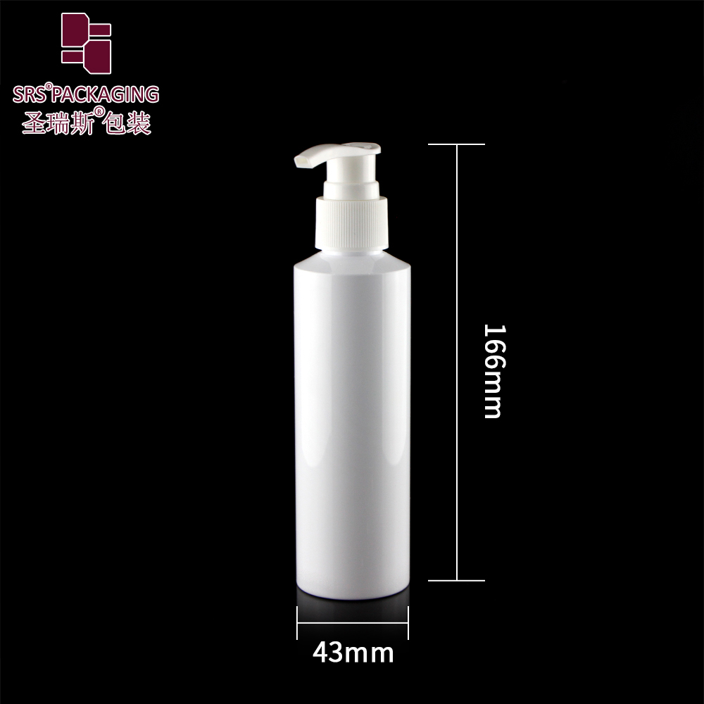 Popular white cosmetic PET  bottle spray 150ml skin care toner travel pump container made of recycled material