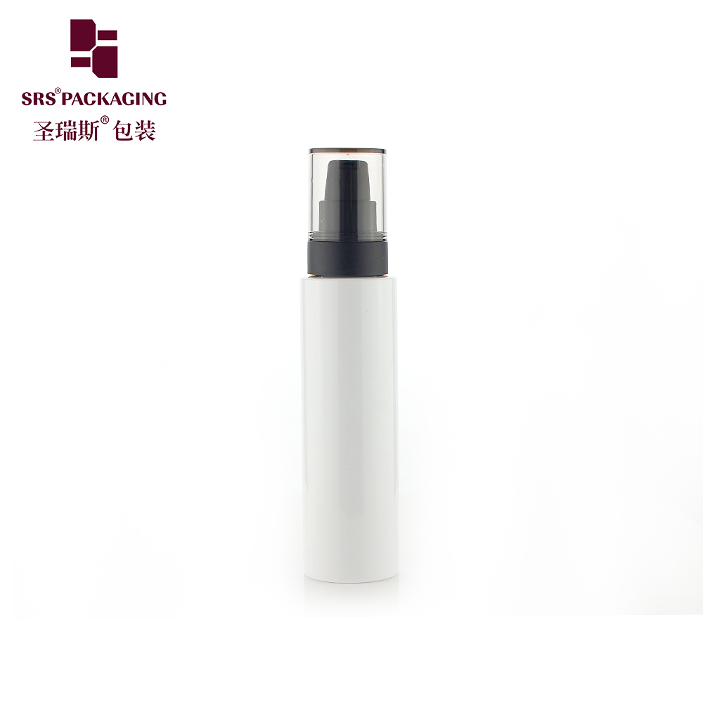 Wholesale custom pet plastic lotion pump bottle eco-friendly cosmetic packaging 150ml