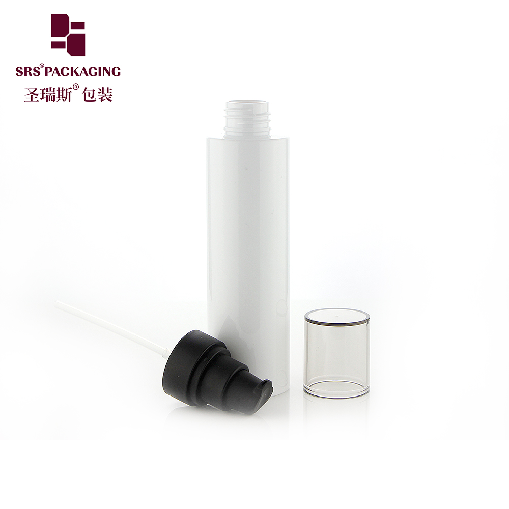 Wholesale custom pet plastic lotion pump bottle eco-friendly cosmetic packaging 150ml