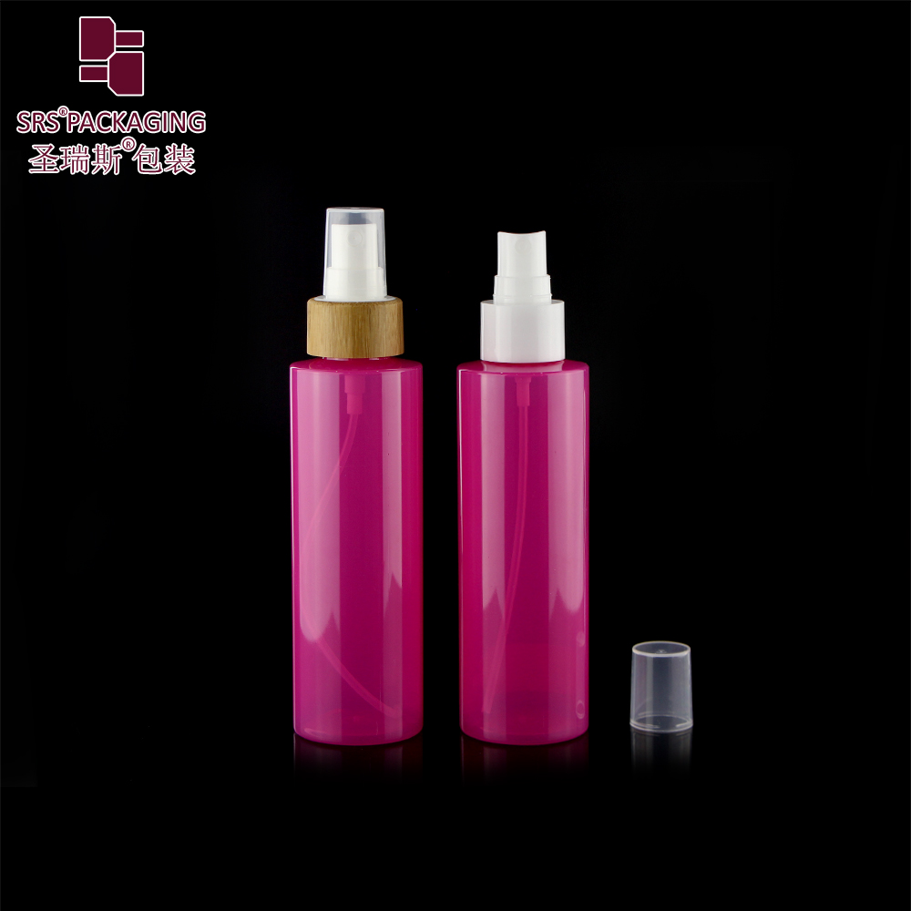 bamboo collar 150ml custom color plastic empty spray pet pump bottle