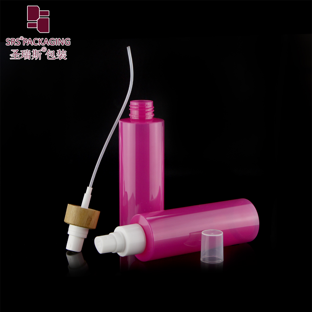 bamboo collar 150ml custom color plastic empty spray pet pump bottle