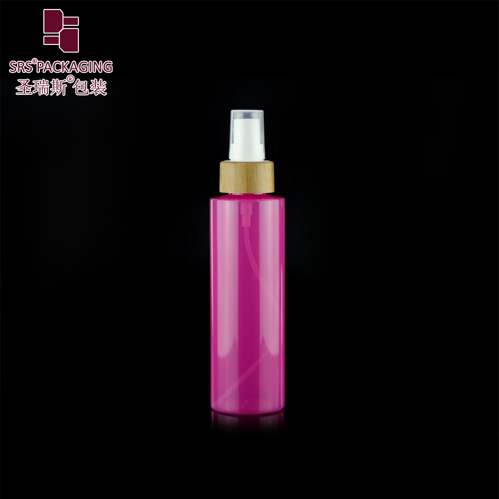 bamboo collar 150ml custom color plastic empty spray pet pump bottle