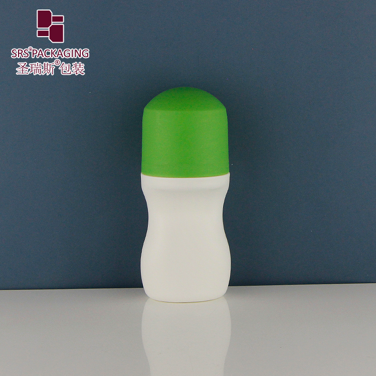 50ml special shape PP PCR cosmetic custom color liquid plastic roll bottle