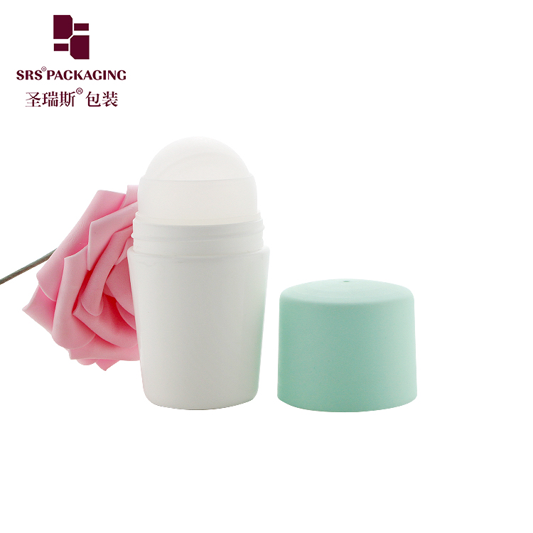 50ml body massage oil skin care unique design plastic roll on deodorant empty bottle