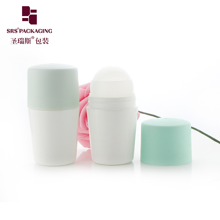 50ml body massage oil skin care unique design plastic roll on deodorant empty bottle